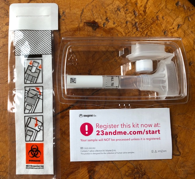 23andMe DNA test kit